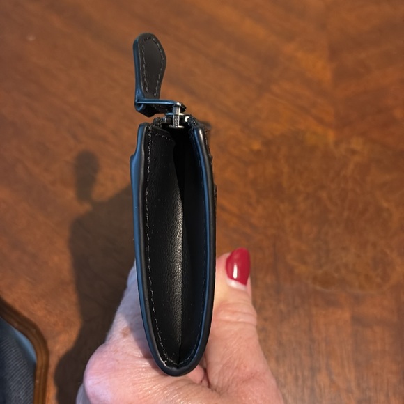 Coach  card holder  ID holder  coin case / key ring  4 in one case gray / Black - Picture 4 of 8